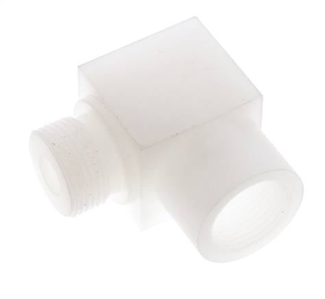 90° L-Koppeling G3/4'' Buitendraad X Binnendraad PVDF 10bar FDA