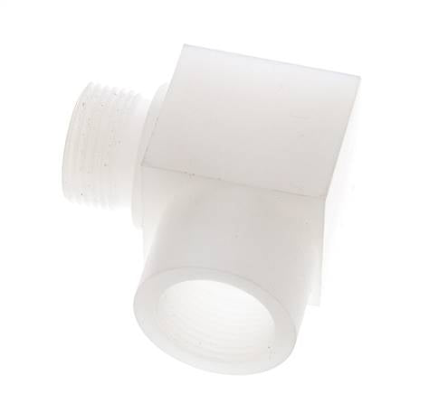 90° L-Koppeling G3/4'' Buitendraad X Binnendraad PVDF 10bar FDA