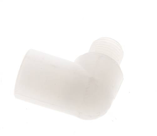 90° L-Koppeling G1/8'' Buitendraad X Binnendraad PVDF 10bar FDA