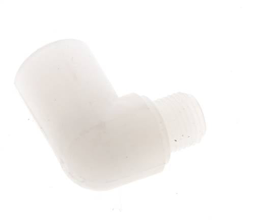 90° L-Koppeling G1/8'' Buitendraad X Binnendraad PVDF 10bar FDA