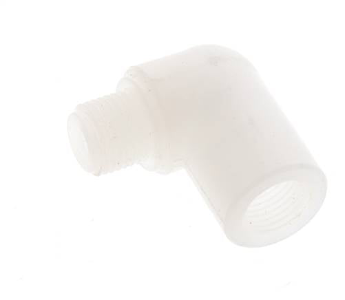 90° L-Koppeling G1/8'' Buitendraad X Binnendraad PVDF 10bar FDA