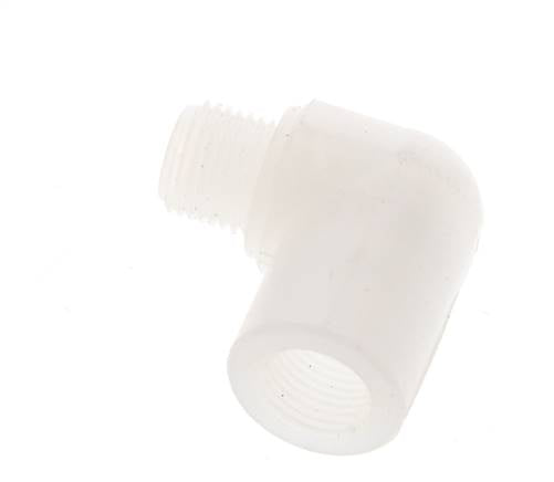 90° L-Koppeling G1/8'' Buitendraad X Binnendraad PVDF 10bar FDA