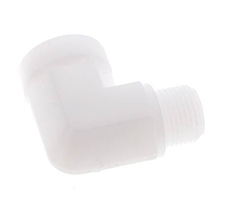 90° L-Koppeling G3/8'' Buitendraad X Binnendraad Polypropyleen (PP) 10bar FDA