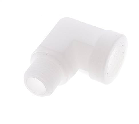 90° L-Koppeling G3/8'' Buitendraad X Binnendraad Polypropyleen (PP) 10bar FDA