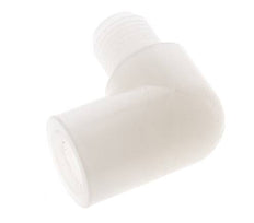 90° L-Koppeling G1/4'' Buitendraad X Binnendraad PVDF 10bar FDA