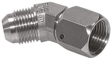 45° JIC L-Koppeling UN 1-5/8''-12 Buitendraad X Binnendraad RVS 140bar