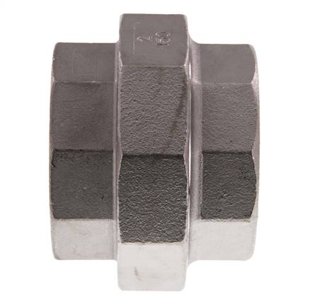 Rp 2'' RVS Borstnippel 3-delig met Conische afdichting 16 Bar