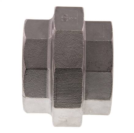 Rp 2'' RVS Borstnippel 3-delig met Conische afdichting 16 Bar