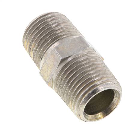 1/2'' NPT Verzinkt Stalen Borstnippel 210 Bar - Hydrauliek