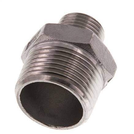 R 1'' x R 1/2'' RVS Borstnippel 16 Bar
