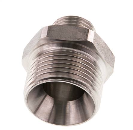 G 1'' x G 1/2'' RVS Borstnippel 40 Bar