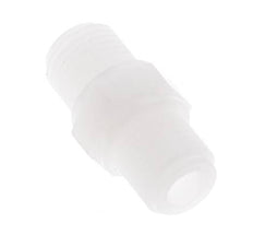 Dubbele Nippel G1/4'' PVDF 10bar FDA 17mm Hex