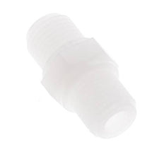 Dubbele Nippel G1/4'' PVDF 10bar FDA 17mm Hex