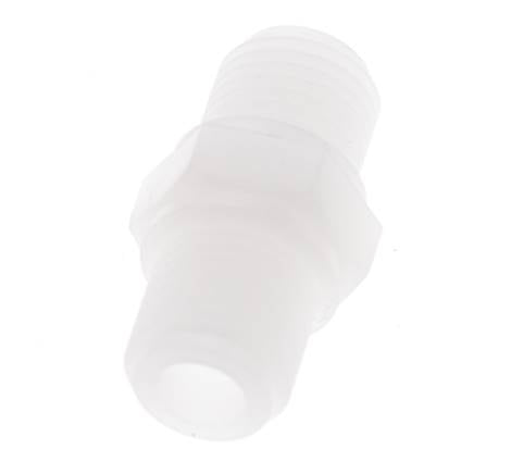 Dubbele Nippel G1/4'' PVDF 10bar FDA 17mm Hex