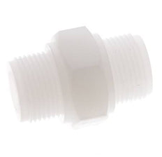 Dubbele Nippel G3/4'' PVDF 10bar FDA 36mm Hex