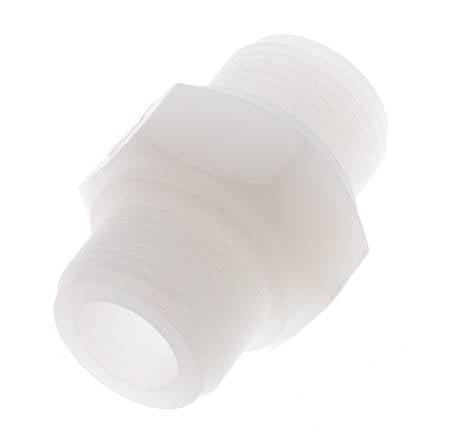 Dubbele Nippel G3/4'' PVDF 10bar FDA 36mm Hex
