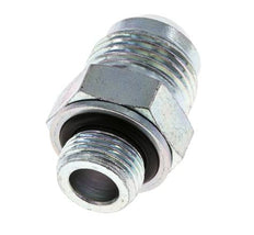 JIC Dubbele Nippel G3/8'' X UNF 7/8''-14 Staal NBR 210bar [2 Stuks]