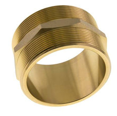 Dubbele Nippel G3'' Messing Vlakke Afdichting 16bar 89mm Hex
