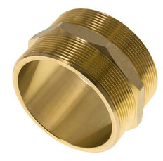 Dubbele Nippel G3'' Messing Vlakke Afdichting 16bar 89mm Hex