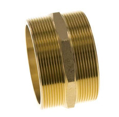 Dubbele Nippel G3'' Messing Vlakke Afdichting 16bar 89mm Hex