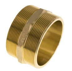 Dubbele Nippel G3'' Messing Vlakke Afdichting 16bar 89mm Hex
