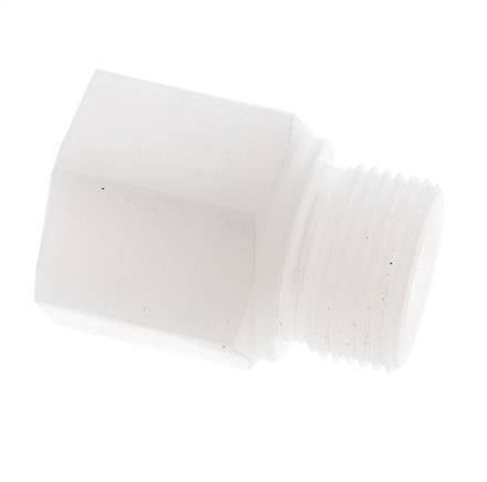 Verlengnippel G3/4'' Buitendraad X Binnendraad PVDF 10bar FDA 32mm Hex