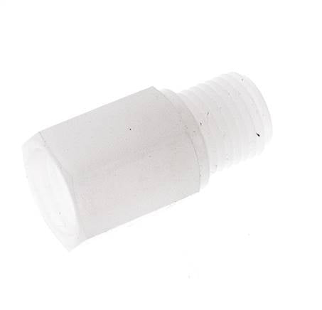 Verlengnippel G1/4'' Buitendraad X Binnendraad PVDF 10bar FDA 17mm Hex