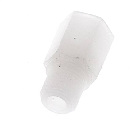 Verlengnippel G1/4'' Buitendraad X Binnendraad PVDF 10bar FDA 17mm Hex