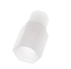 Verlengnippel G1/4'' Buitendraad X Binnendraad PVDF 10bar FDA 17mm Hex