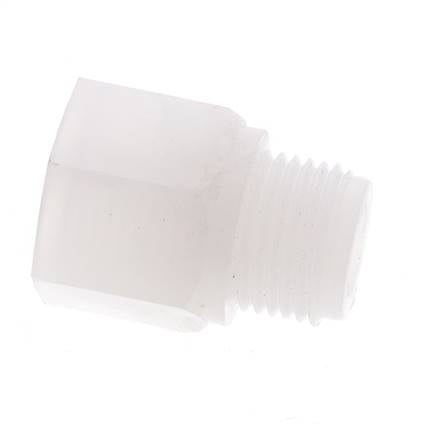 Verlengnippel G1/2'' Buitendraad X Binnendraad PVDF 10bar FDA 27mm Hex