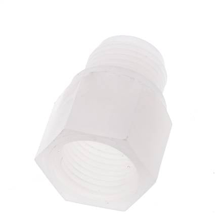 Verlengnippel G1/2'' Buitendraad X Binnendraad PVDF 10bar FDA 27mm Hex