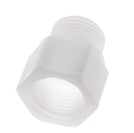 Verlengnippel G1/2" Buitendraad X Binnendraad Polypropyleen (PP) 10bar FDA 27mm Hex