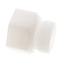 Verlengnippel G1 1/4'' Buitendraad X Binnendraad PVDF 10bar FDA 50mm Zeskant