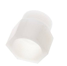 Verlengnippel G1 1/4'' Buitendraad X Binnendraad PVDF 10bar FDA 50mm Zeskant