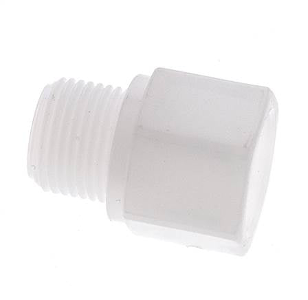Verlengnippel G3/8'' Buitendraad X Binnendraad Polypropyleen (PP) 10bar FDA 22mm Hex