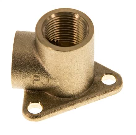 G 3/8'' Messing Muurplaat 2-weg Luchtdoorvoer 16 Bar [2 Stuks]