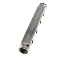 2xG 1'' x 8xG 1/2'' RVS Verdeelblok Dubbelzijdig 10 Bar