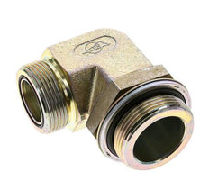 UN 1-11/16''-12 x G 1 1/2'' Buitendraad Verzinkt Stalen L-Fitting 90graden ORFS 200 Bar - Hydrauliek