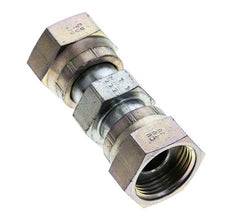 UN 1-3/16''-12 Verzinkt Stalen Sok ORFS with Wartelmoer 400 Bar - Hydrauliek