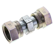 UN 1-3/16''-12 Verzinkt Stalen Sok ORFS with Wartelmoer 400 Bar - Hydrauliek