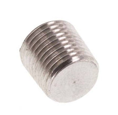 M8x0.75 RVS Plug met Binnenzeskant zonder kraag (Conisch) 40 Bar