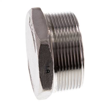 Plug R2'' RVS met buitenzeskant 16 bar (224.8psi)