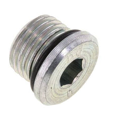 Plug UNF 9/16"-18 Staal NBR met Binnenzeskant 630bar [2 Stuks]