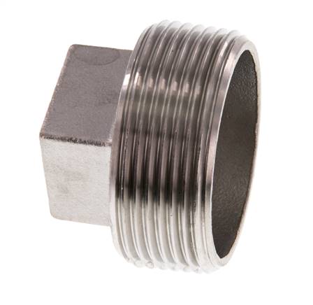 Plug R1 1/2'' RVS met Extern Vierkant 16bar (224.8psi)
