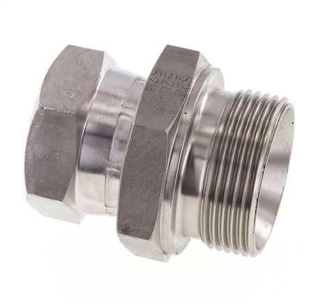 G 1'' x G 1 1/4'' F/M RVS Neusstuk 150 Bar - Hydrauliek