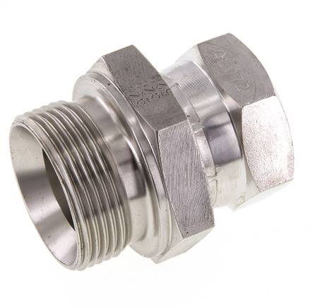 G 1'' x G 1 1/4'' F/M RVS Neusstuk 150 Bar - Hydrauliek