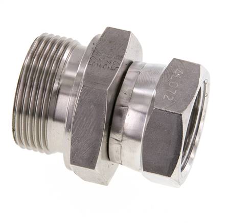 G 1'' x G 1 1/4'' F/M RVS Neusstuk 150 Bar - Hydrauliek