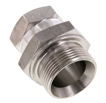 G 1'' x G 1 1/4'' F/M RVS Neusstuk 150 Bar - Hydrauliek
