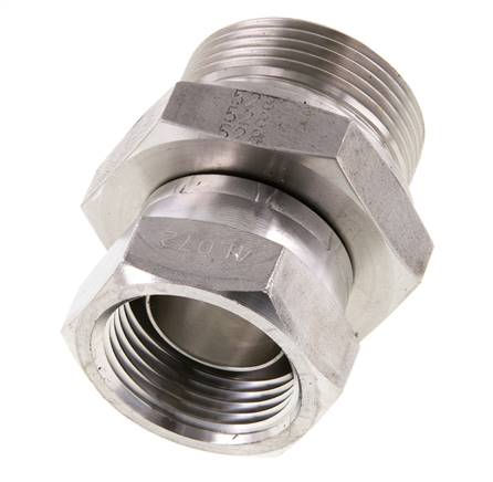 G 1'' x G 1 1/4'' F/M RVS Neusstuk 150 Bar - Hydrauliek