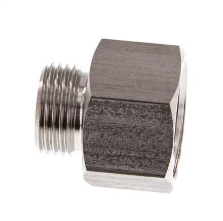 G 1/2'' x G 3/8'' F/M RVS Verloopring 40 Bar
